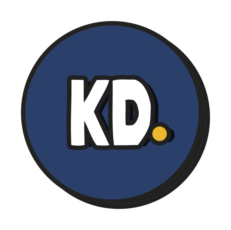 Het logo van karakterdesign