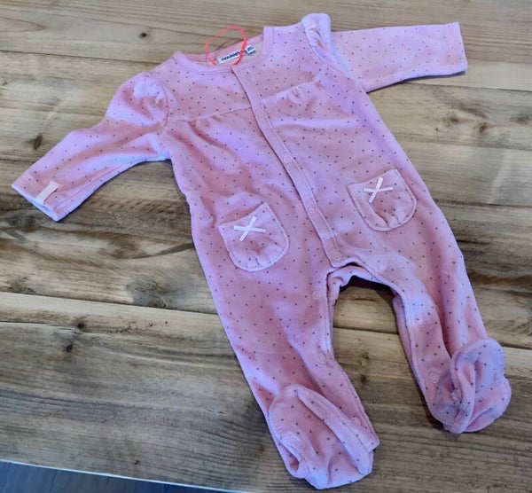 Noukie's - Pyjama uit velours roze