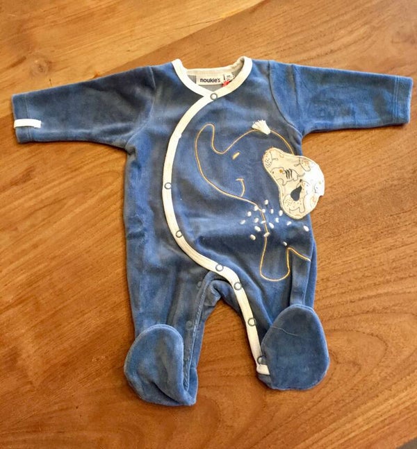 Noukie's - Pyjama velours olifantje