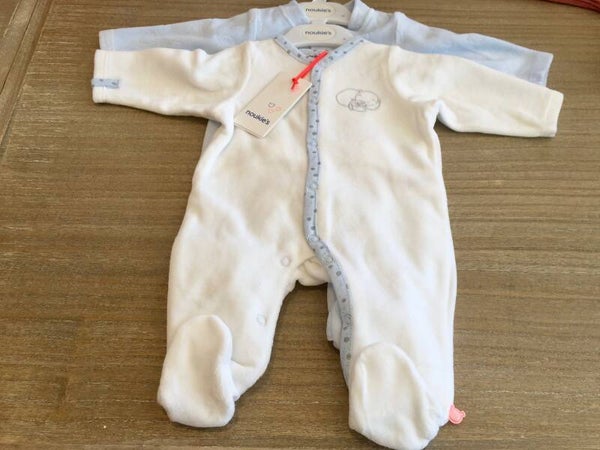 Noukie's - Set van 2 pyjama's uit velours