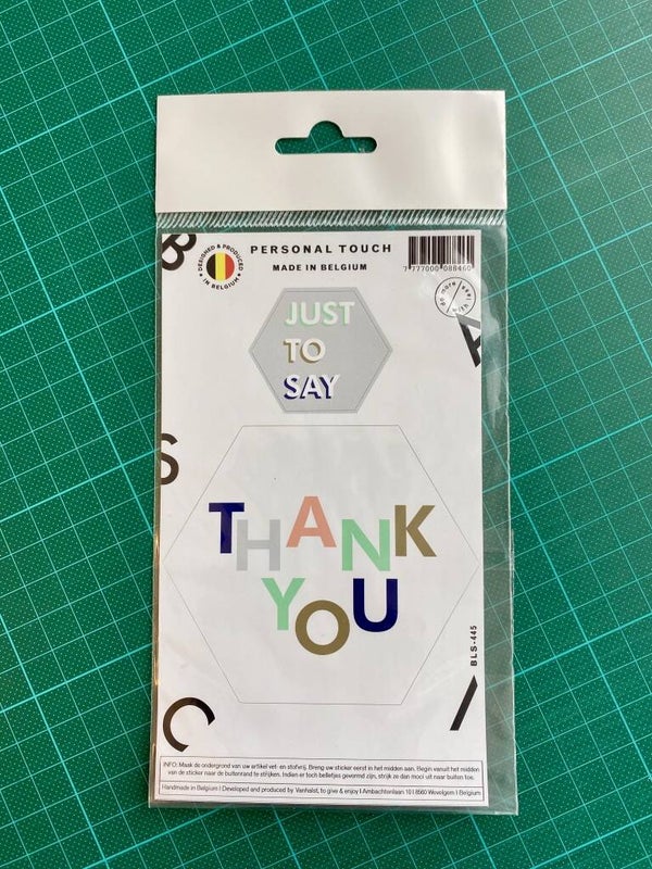 Sticker: Just to say Thank you