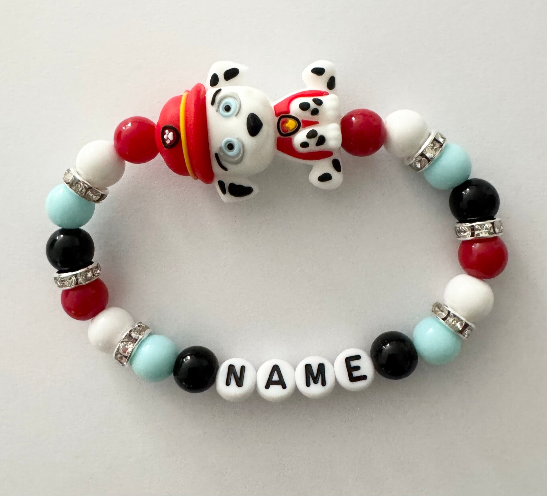 Cute Paw Patrol Marshall Personalised Bracelet