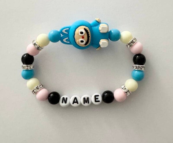 Handmade Blue Labubu Personalised Bracelet