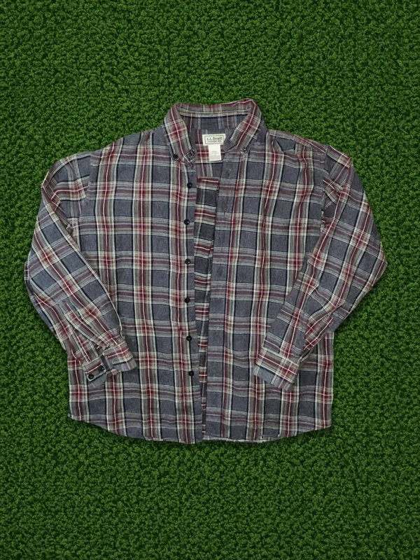 L.L.Bean Plaid Button-Up