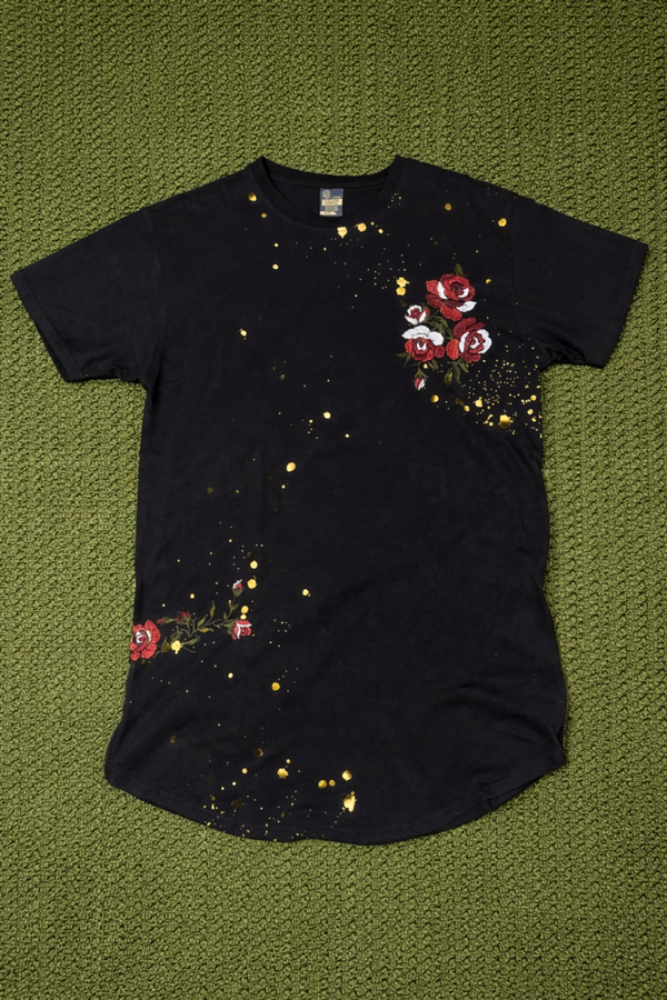 Tiger / Floral Embroidered