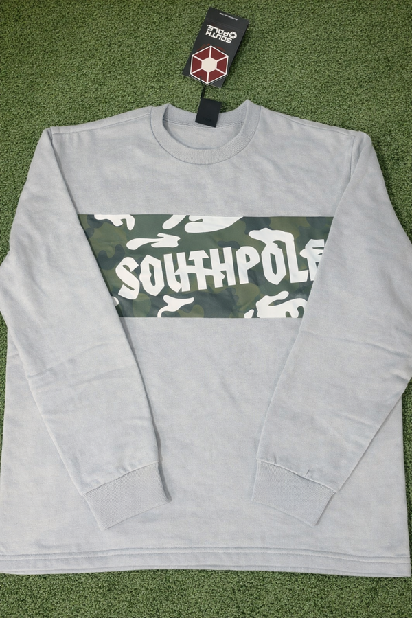 Southpole Camo Panel Crewneck (NWT)