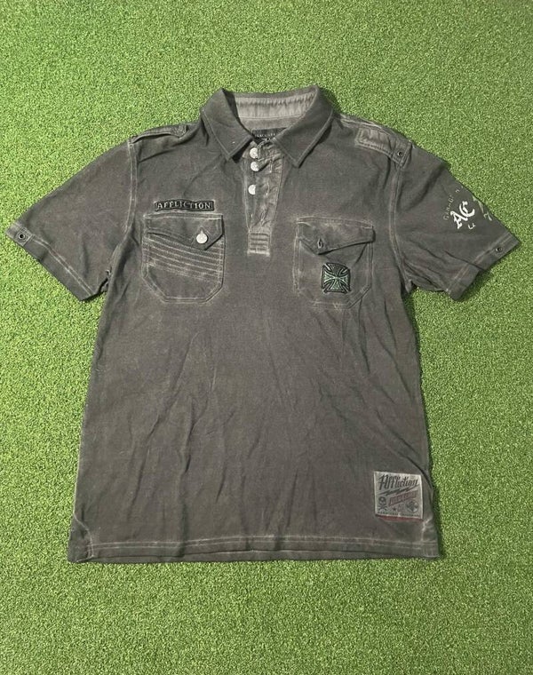 Affliction Black Premium Polo