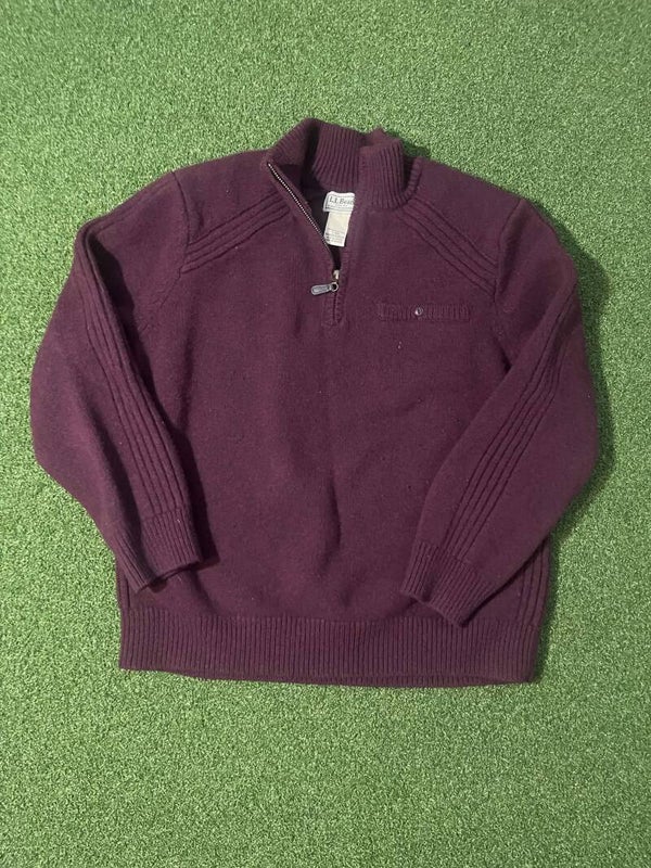 L.L.Bean Merino Wool Quarter Zip Sweater