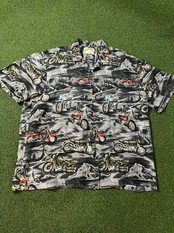 Paradise Found Motorcycle Hawaiian Shirt