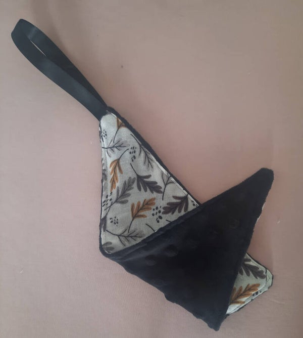 Speendoekje minky-zwart takjes