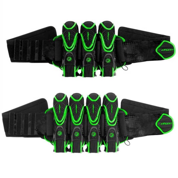DYE Assault Harness Lime – Paintball Battlepack für Turnier & Training