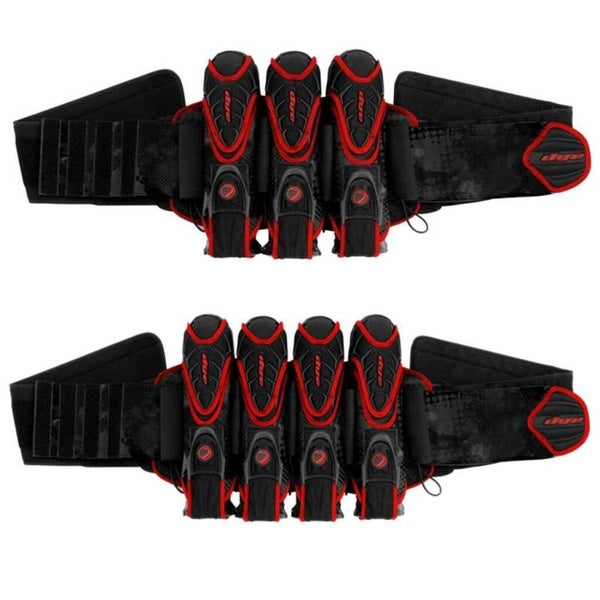 DYE Assault Harness Red – Paintball Battlepack für Turnier & Training