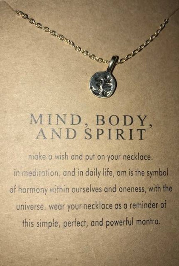 ketting MIND BODY, AND SPIRIT
