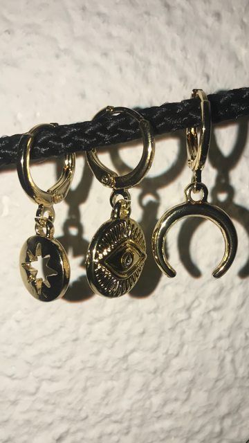 set van 3 gold