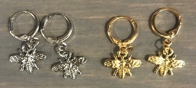 oorbellenset bijen gold/silver