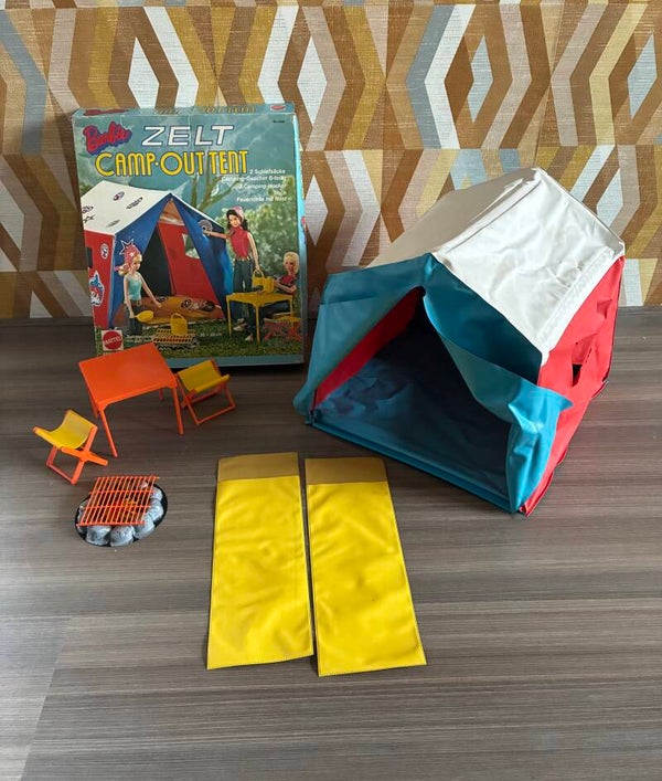 Barbie camp-out-tent