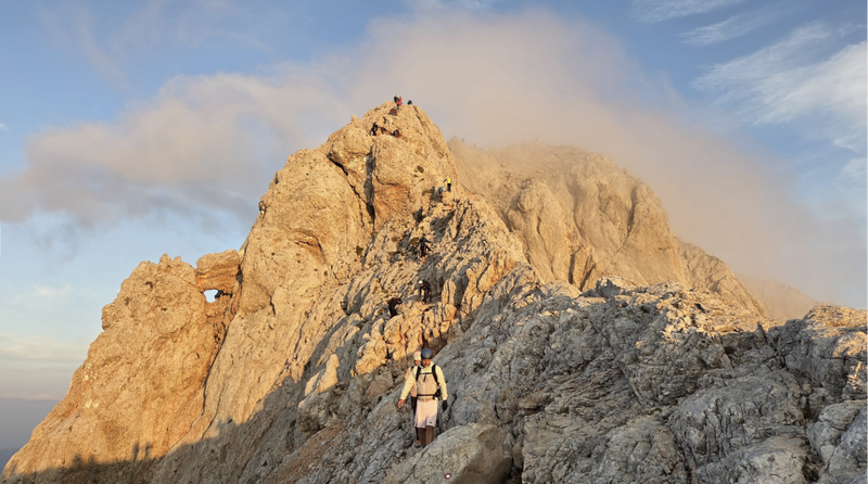 Huttentocht naar de top van de Triglav in Slovenië