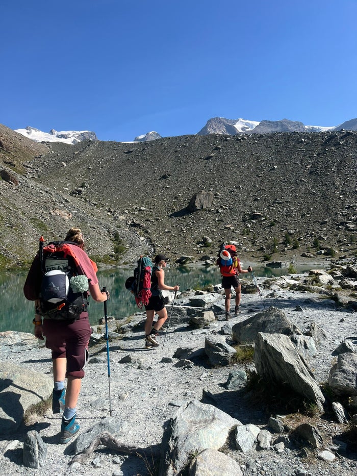 Italiaanse berghut (rifugio) tijdens de trektocht door het Aostadal (2)