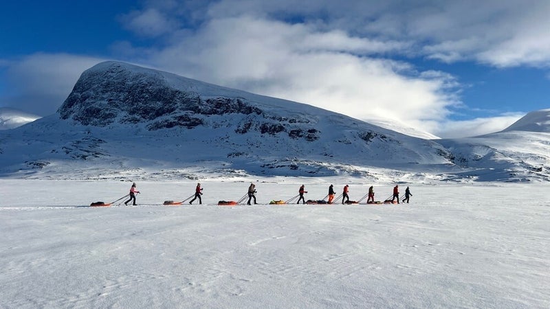 Wintertocht op de Kungsleden in Zweeds Lapland