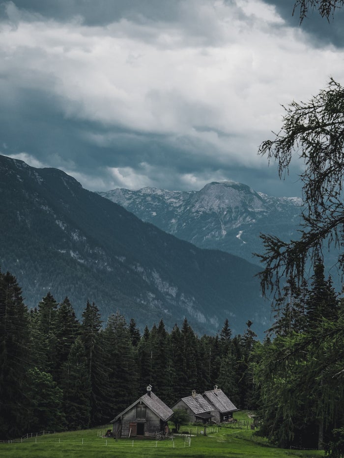 Wandelaars op de top van de Triglav, de hoogste berg van Slovenië