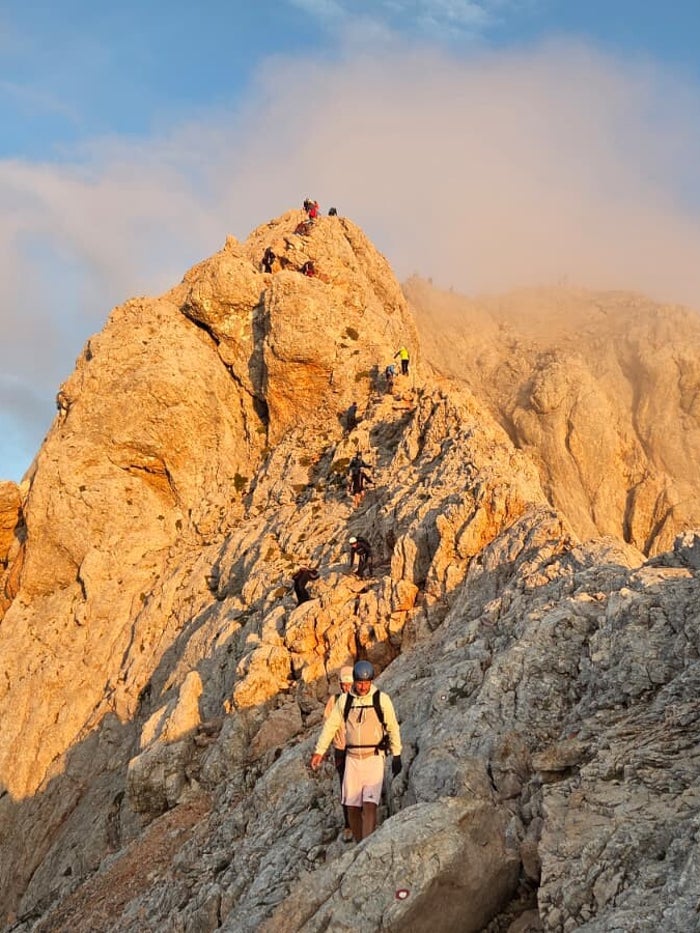 Route- en planningsoverzicht van de huttentocht naar de Triglav in Slovenië