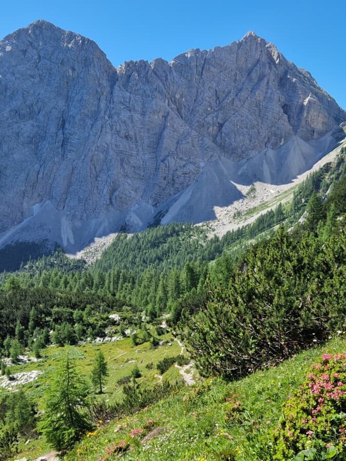 Sloveense berghut (koča) tijdens de huttentocht naar de Triglav