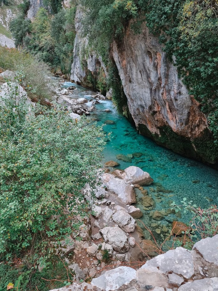 De beroemde Ruta del Cares tussen Caín en Poncebos