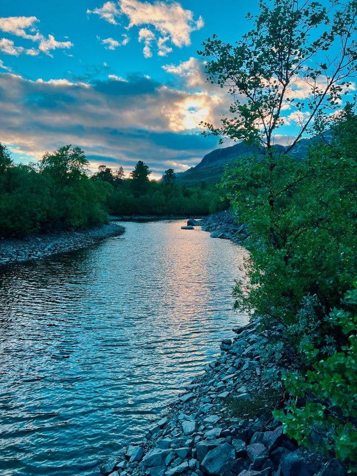 Open fjelllandschap tijdens de zomertrektocht over de Kungsleden