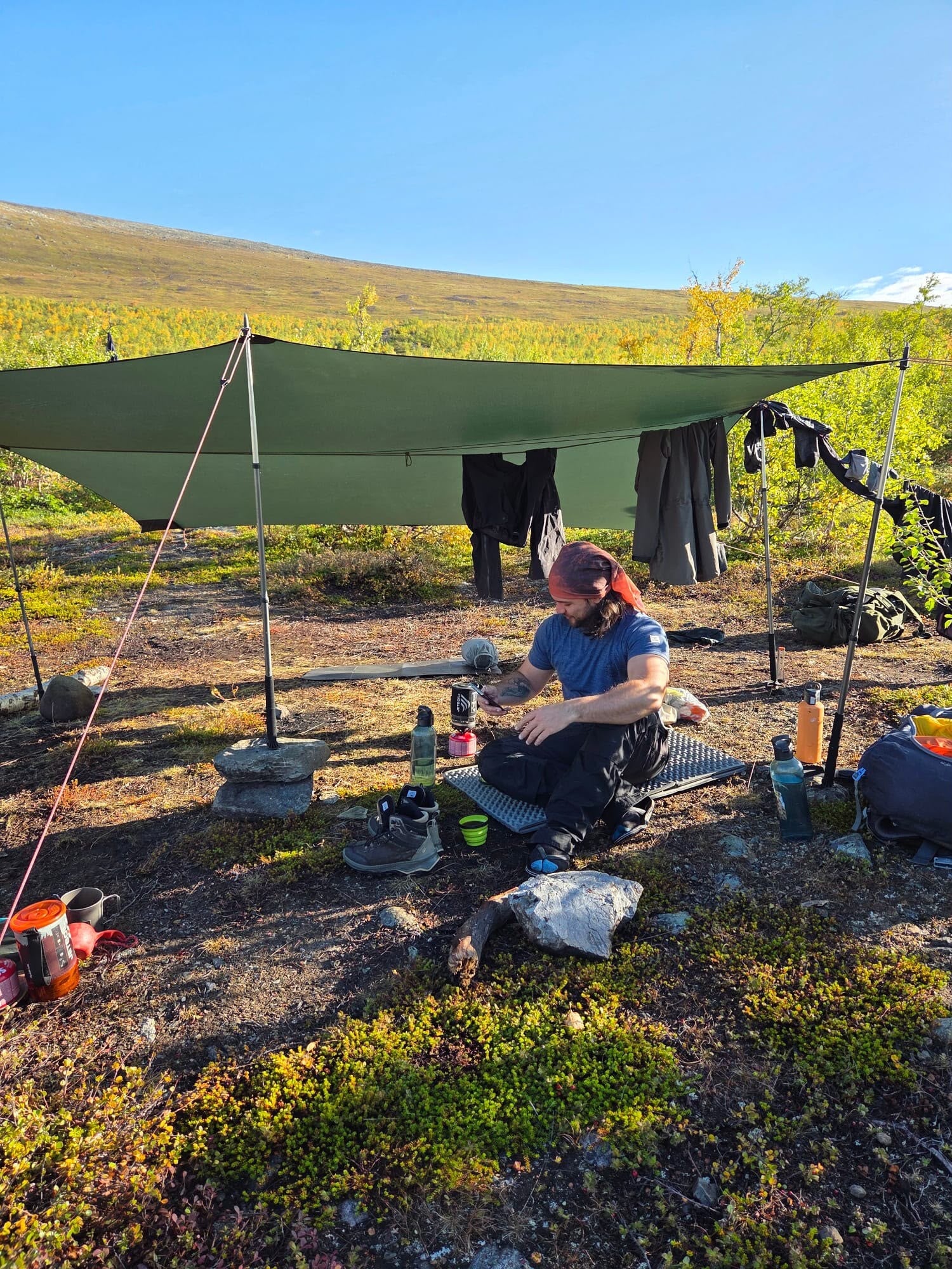 Kamperen op de Kungsleden tijdens groepsreis Via Nomade