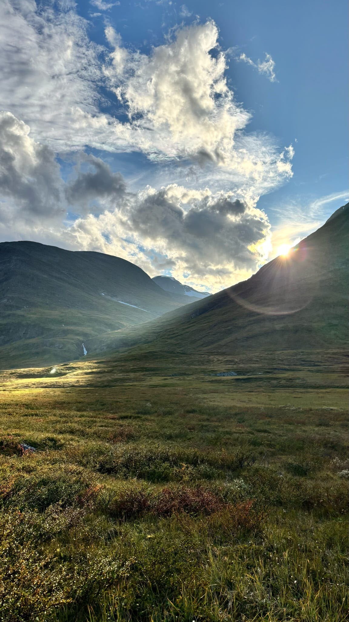 Zonsondergang op de Kungsleden