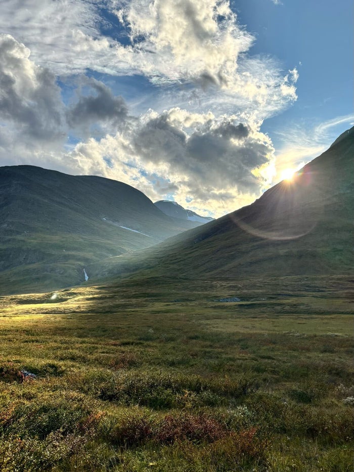 Zonsondergang op de Kungsleden
