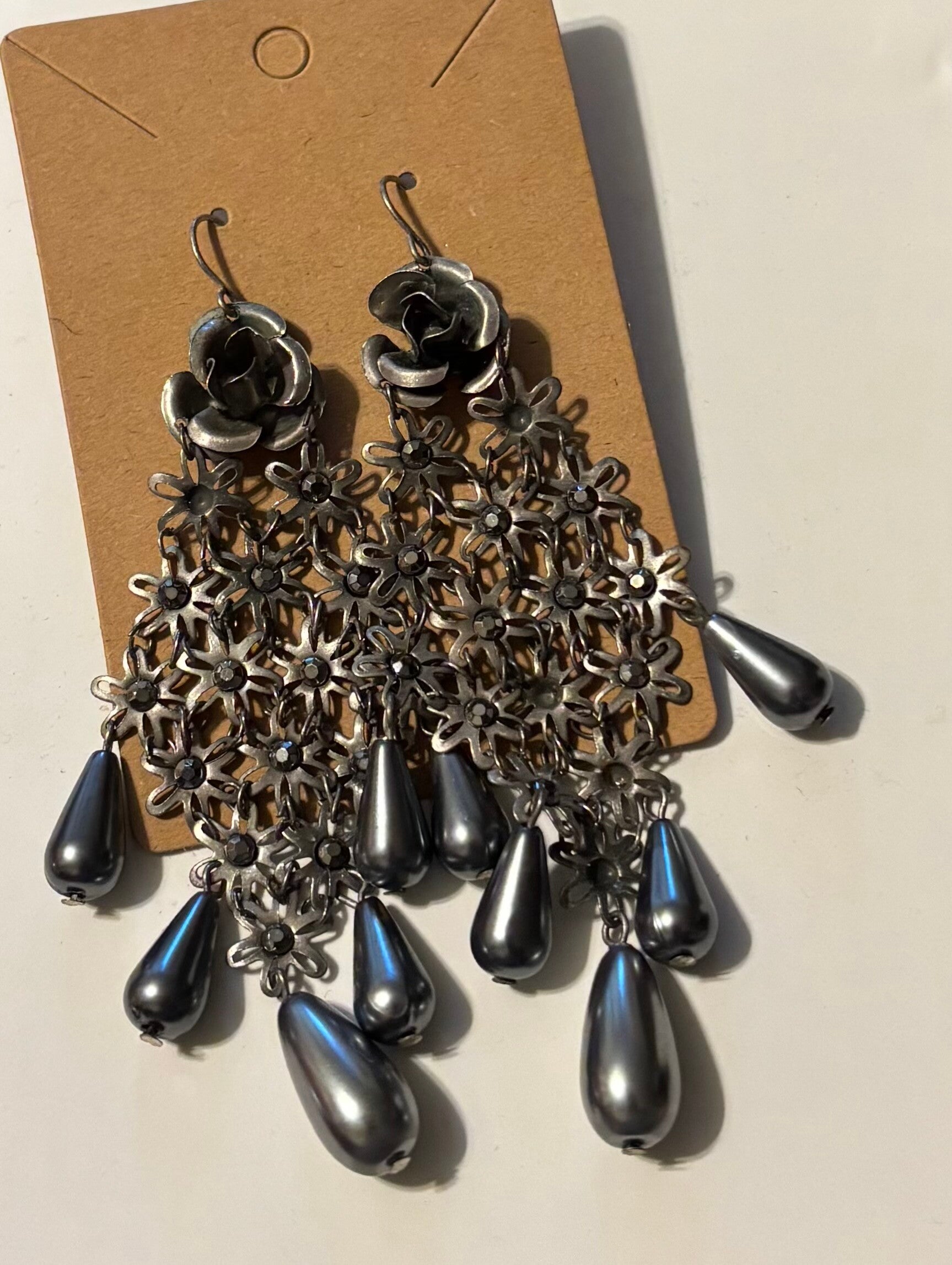 Boho Rose Dangling Earrings