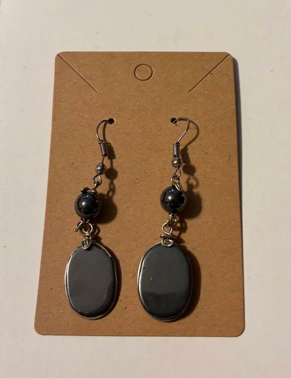 Hematite Dangling Earrings