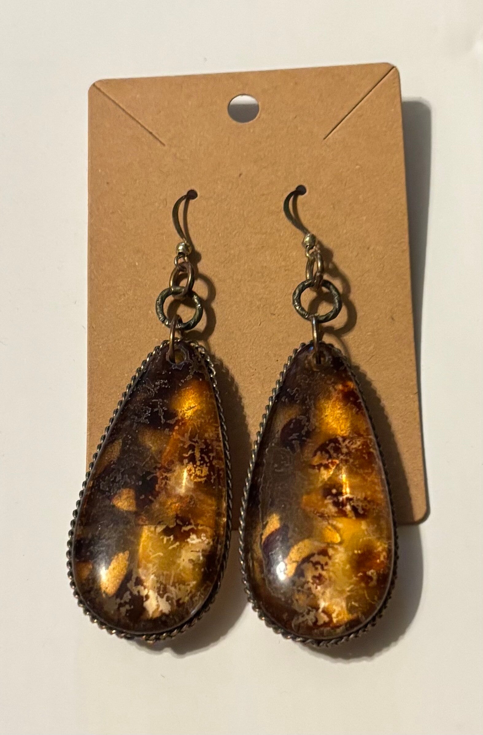 Vintage Glass Dangle Earrings