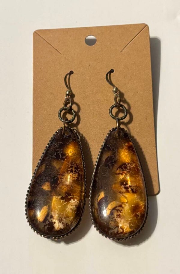 Vintage Glass Dangle Earrings
