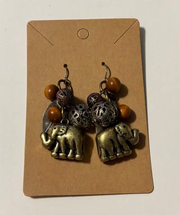 Elephant Dangling Earrings