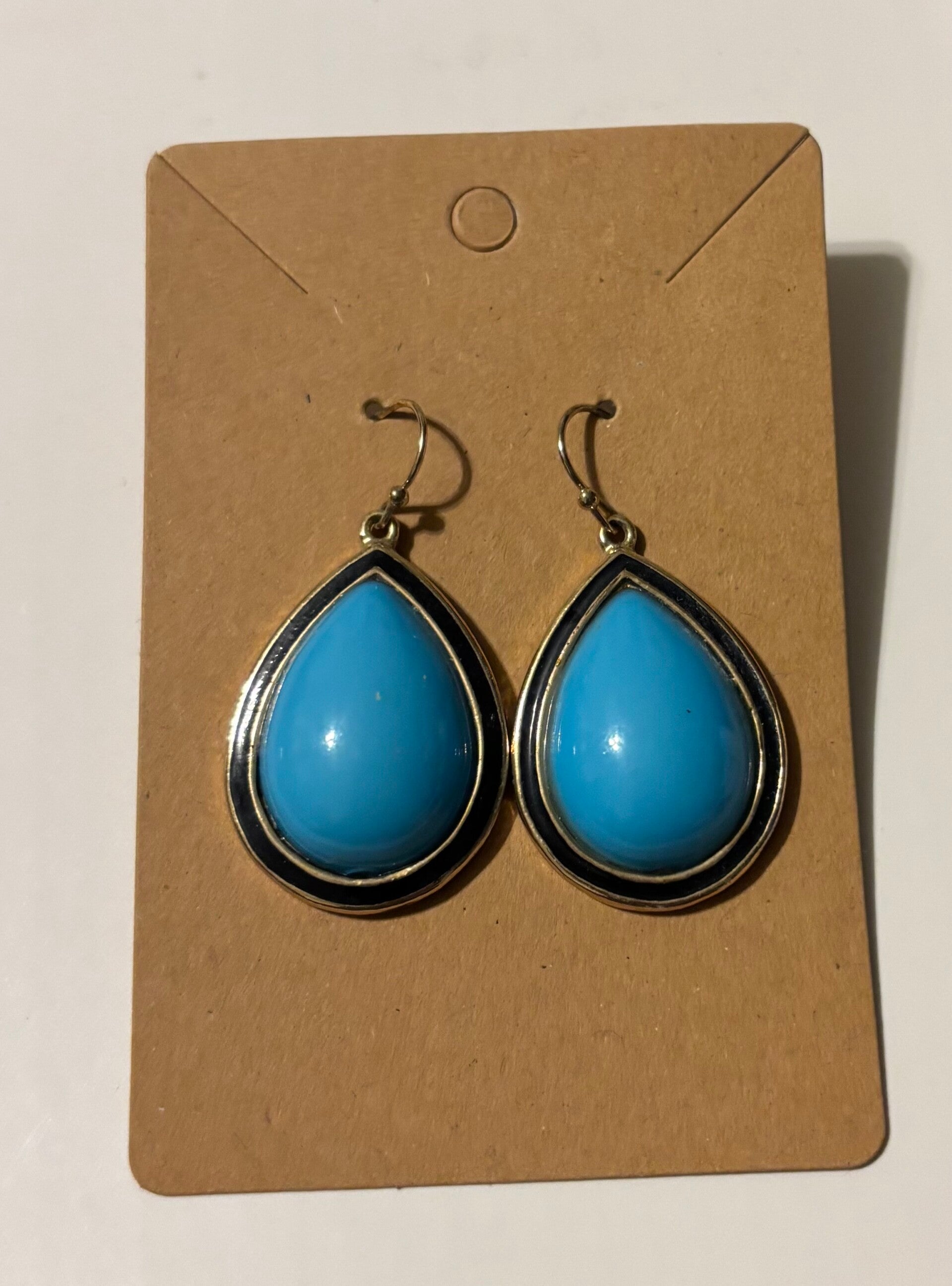 Blue Teardrop Earrings