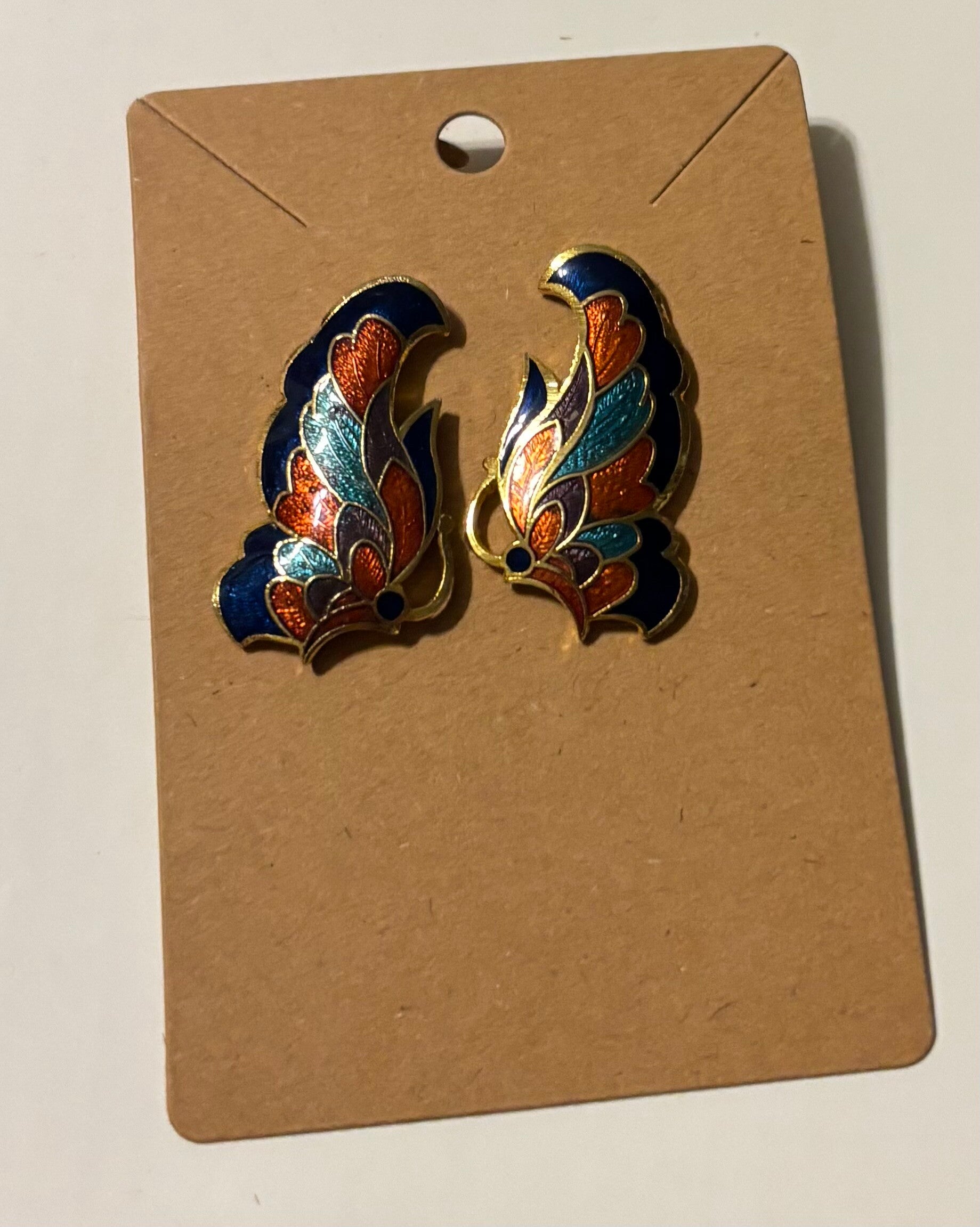 Cloisonné Pierced Earrings