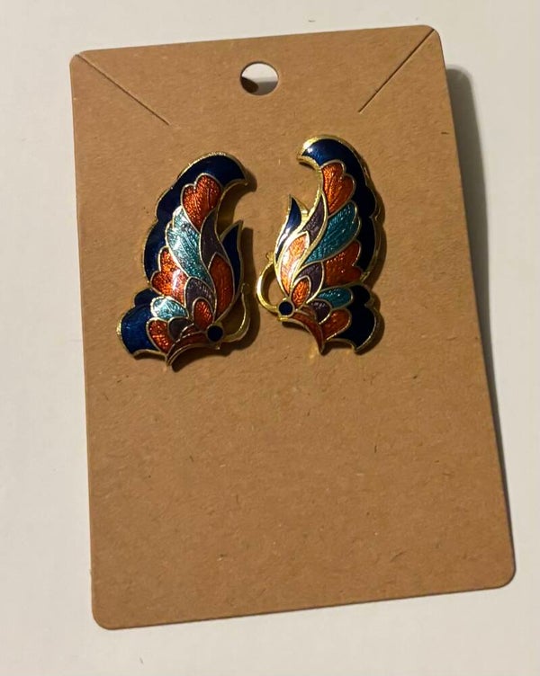 Cloisonné Pierced Earrings