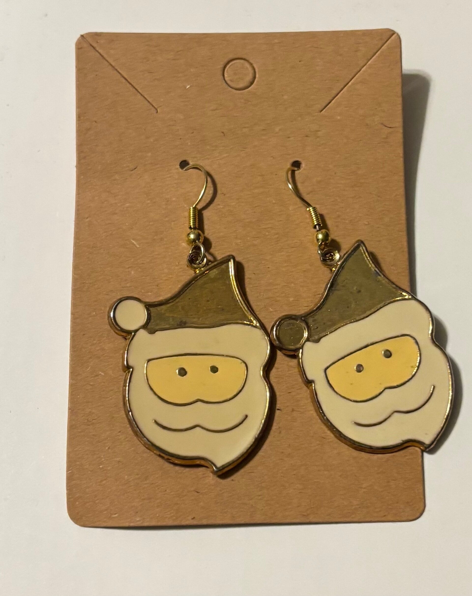 Santa Face Pierced Earrings