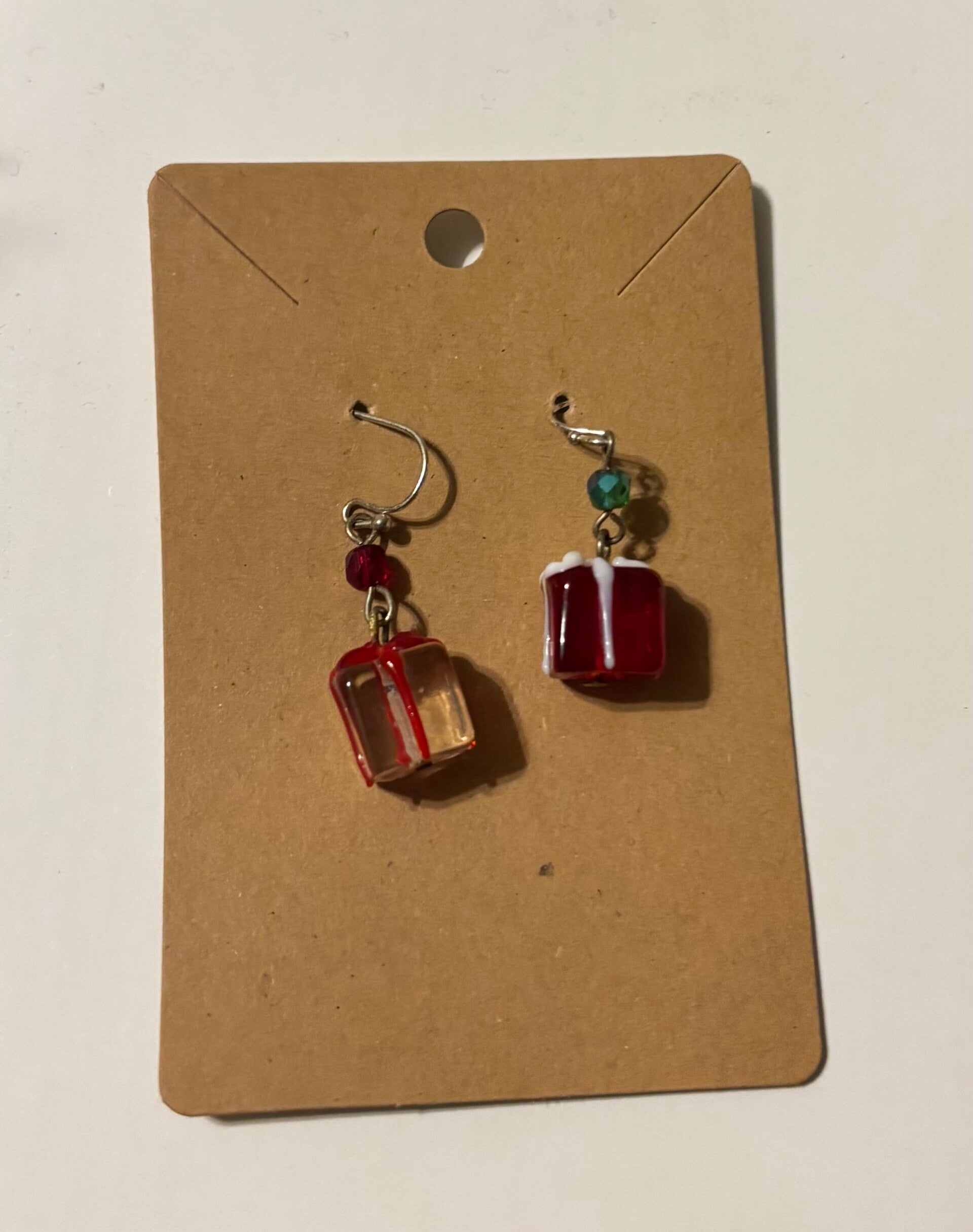 Red Package XMas Gift Earrings