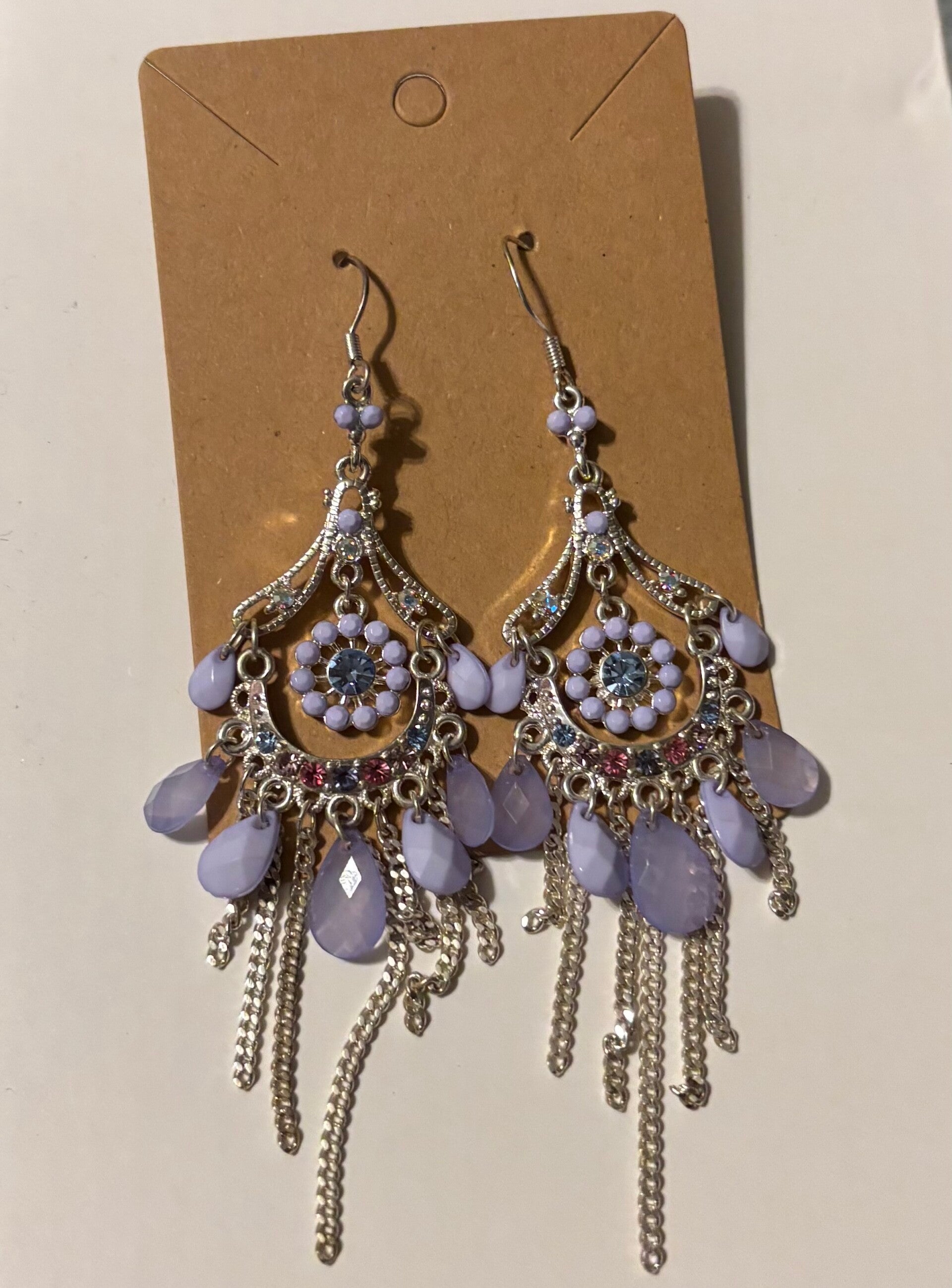 Purple Boho Chic Earrings
