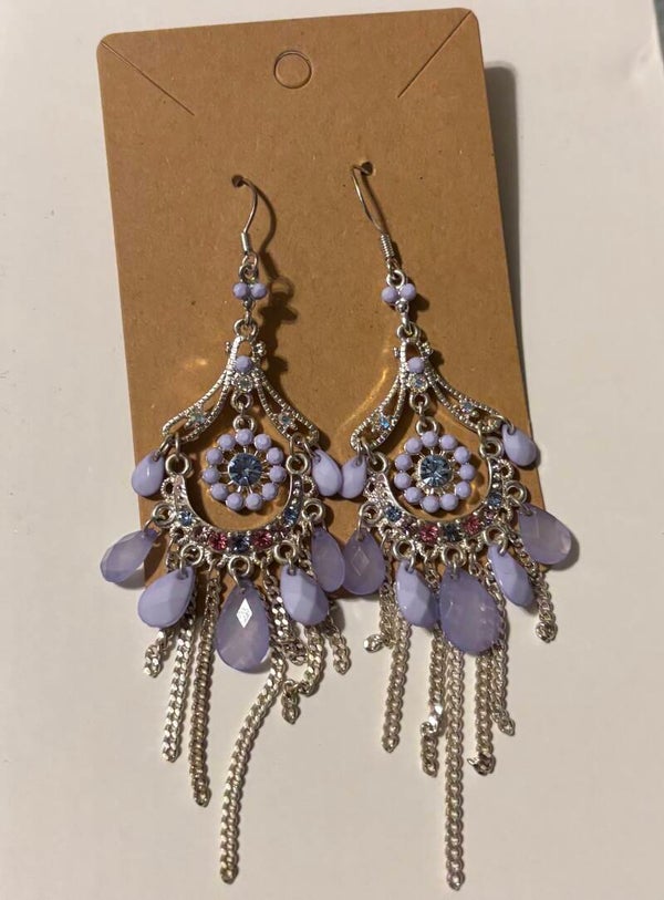 Purple Boho Chic Earrings