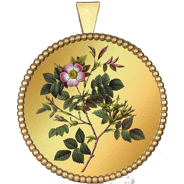 Flower Gold Pendant IV