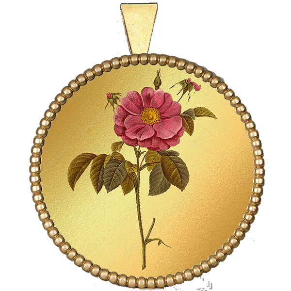 Flower Gold Pendant III