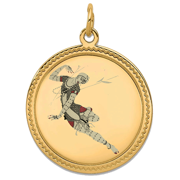 Performing Arts Gold Pendant VII