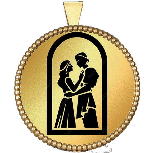 Performing Arts Gold Pendant IV