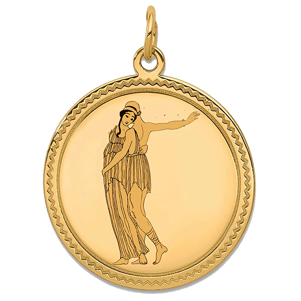 Performing Arts Gold Pendant IX
