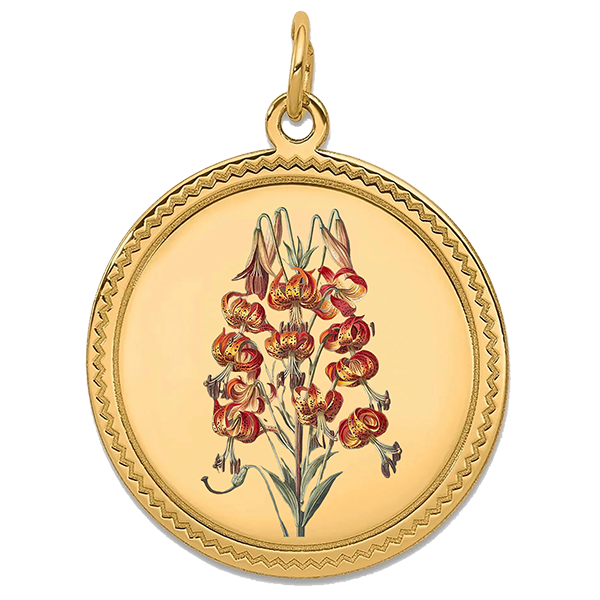 Flower Gold Pendant X