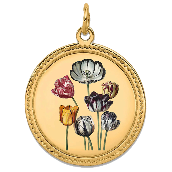 Flower Gold Pendant IX